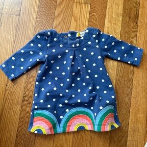 Baby Boden rainbow polka dots dress